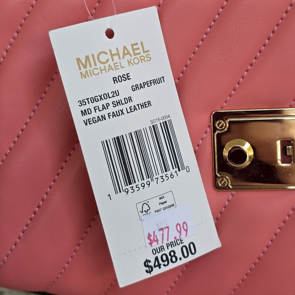 Michael Kors Rose Pink Medium Shoulder Bag - Picture 8 of 12